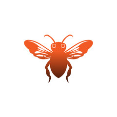 Honey bee logo. Hand drawn engraving style illustrations. Bee logo vector minimalist graphic vector.  bee vector free
