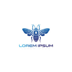 Professional Honey bee logo. Hand drawn engraving style illustrations. Bee logo vector minimalist graphic vector. 