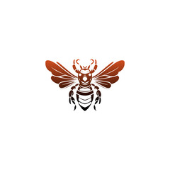 Professional Honey bee logo. Hand drawn engraving style illustrations. Bee logo vector minimalist graphic vector. 