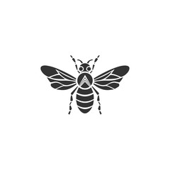 Professional Honey bee logo. Hand drawn engraving style illustrations. Bee logo vector minimalist graphic vector. 