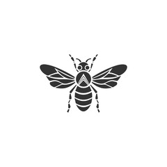 Professional Honey bee logo. Hand drawn engraving style illustrations. Bee logo vector minimalist graphic vector. 