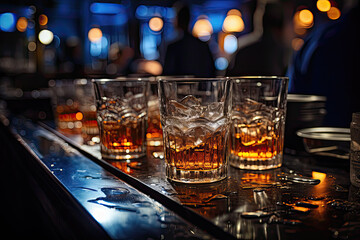 Liquor glass of teamwork, Generative AI