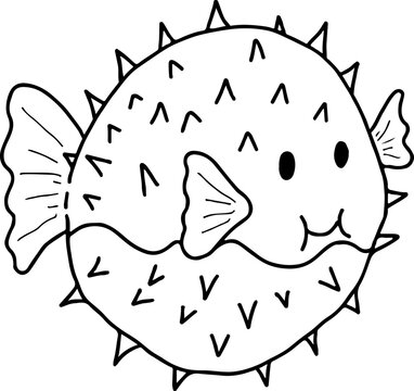 Pufferfish clip art preview