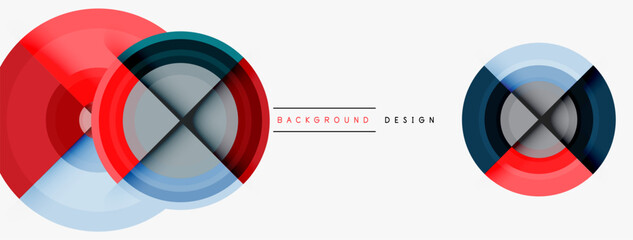 Obraz premium Circle pattern background. Abstract backgrounds bundle for wallpaper, banner, background, landing page, wall art, invitation, prints, posters