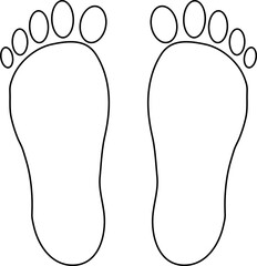 발바닥 벡터 일러스트 이미지