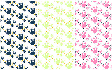 footprints  Kids Clothes Pattern Vector art