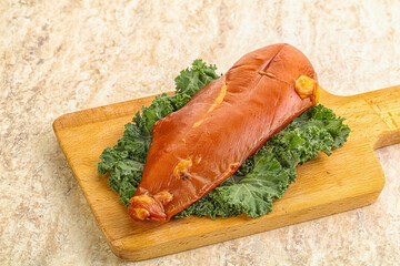 Smoked chicken breast for snack