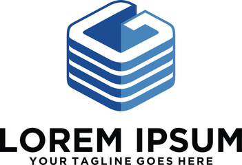 Database Server technology letter G logo