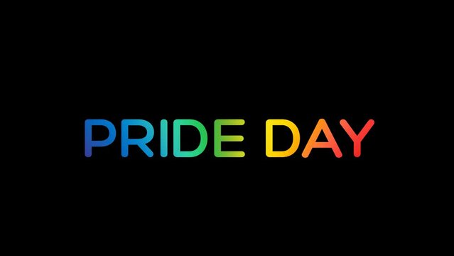 lgbtq pride day rainbow typography animation, pride day rainbow gradient animation,Colorful text animation for pride day,Rainbow flag inside LGBT text transparent background Animation.
