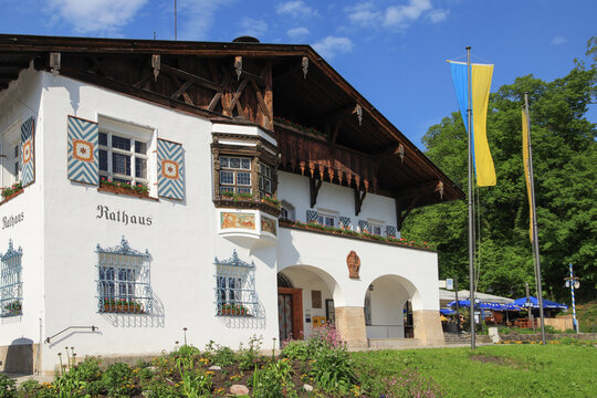 The Town hall from the destination schliersee in Bavaria - Germany