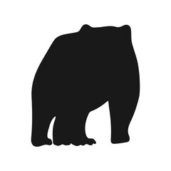Bear. Isolated icon on a white background