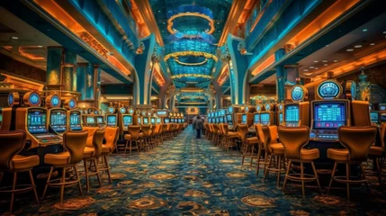 Foto op Plexiglas Kasino-Glamour: Interieur eines Hotelkasinos © PhotoArtBC