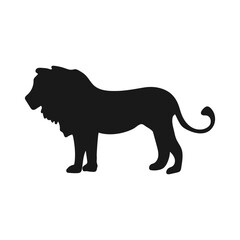 Lion. Isolated icon on a white background