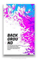 Naklejka na ściany i meble Abstract grunge background cover design with brush strokes concept. Design element for posters, magazines, book covers, brochure template, flyer, presentation. 