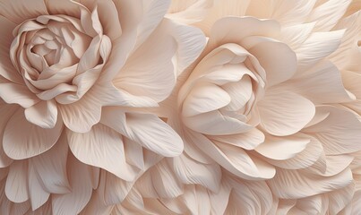  a close up of a large flower on a white background.  generative ai