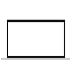 Laptop vector illustration isolated on white background done in flat style