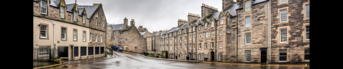 Fototapeta na wymiar Edinburgh skyline, Scotland - Generative AI