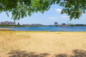 香露園浜御前浜公園から西宮浜方面を望む　兵庫県西宮市大浜町にて