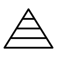 pyramid chart icon 