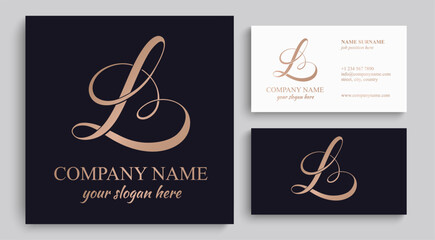 L logo. L letter logo template elements. personal monogram. Vector elegant logo. letter L logo design letter L luxurious