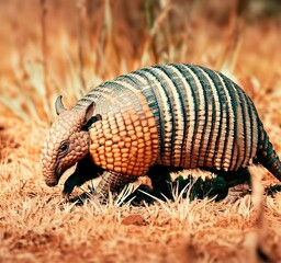 Obraz premium Brazilian Three-banded Armadillo