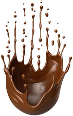chocolate splash and pouring.