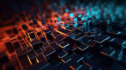 Obraz premium Modern digital abstract 3D background