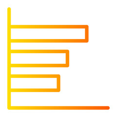 Obraz premium bar chart icon 