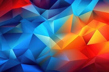 The complementar vivid color contrasts with the abstract light background. (Illustration, Generative AI)