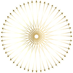 Obraz premium Gold Circle Design Image