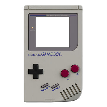 Nintendo GameBoy DMG-001 mockup transparent PNG	