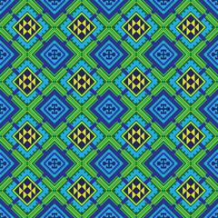 Seamless pattern with shapes. Blue, green