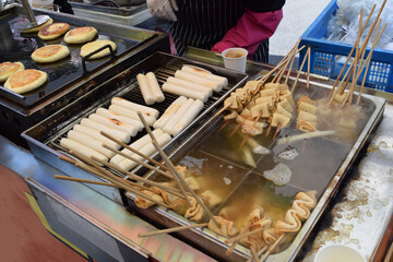 Market stall of South Korea