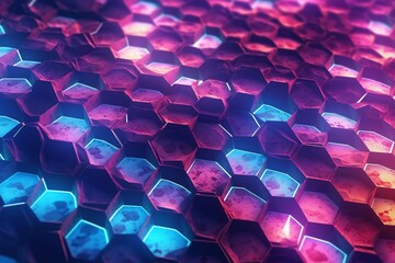 Obraz premium abstract background with hexongon polygon