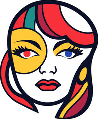 Obraz premium face of the girl
