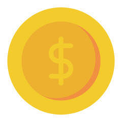 Money coin icon.