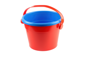 Bucket toy isolated on transparent background. Generative AI.