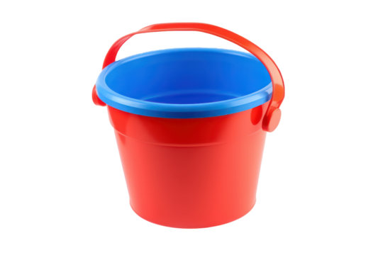 Bucket toy isolated on transparent background. Generative AI.