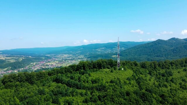 Aerial view of Sovata resort - Romania