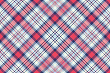 Pattern texture check of background tartan plaid with a vector seamless fabric textile.