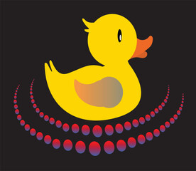 Duck logo design,  Colorful animal logo,