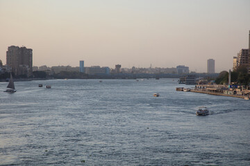 The Nile and Imbaba Bridge