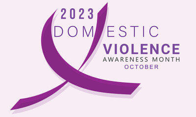 Domestic Violence awareness month. background, banner, card, poster, template. Vector illustration.