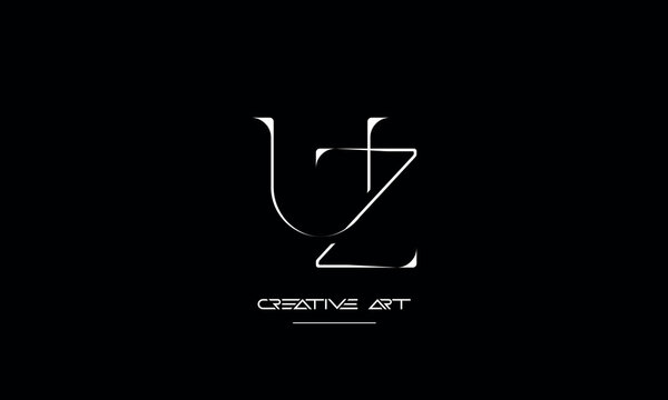 ZU, UZ, Z, U abstract letters logo monogram