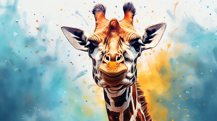 giraffe in the jungle