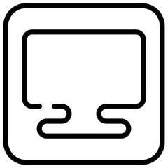 monitor line icon 2