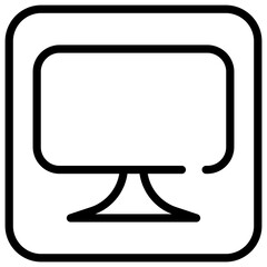 monitor line icon 2