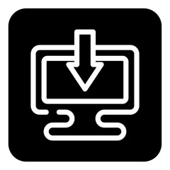 monitor glyph icon