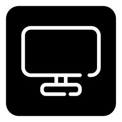 monitor glyph icon
