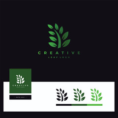 Leaf Logotype Designs vector template